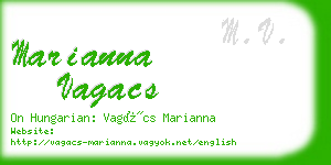 marianna vagacs business card